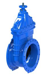 Klep gerbang suplai air tahan abrasi EPDM/NBR Wedge