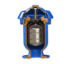 Kombinasi besi lentur katup pelepasan udara untuk sistem air Float stainless steel
