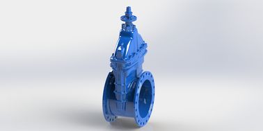 Soft Seated Rubber Epoxy Coating Resilient Wedge Gate Valve Dengan NBR O Ring