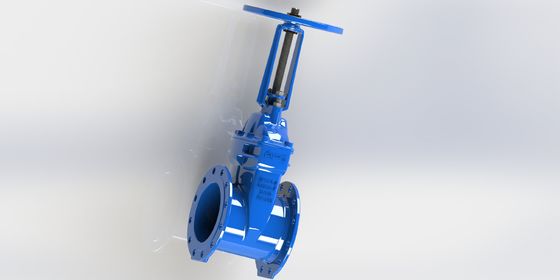 Katup gerbang air baja tahan karat dengan segel EPDM dan kehilangan tekanan rendah untuk pasokan air komersial