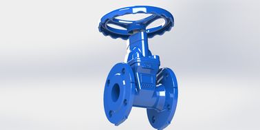 Klep pintu besi yang lembut Top Cap atau roda tangan Dioperasikan, vulkanized karet wedge
