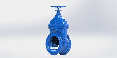 Soft Sealing Non Rising Stem Water Gate Valve dengan Handwheel atau Top Cap