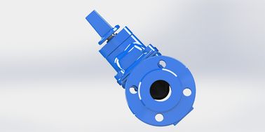 Soft Sealing Non Rising Stem Water Gate Valve dengan Handwheel atau Top Cap