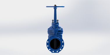 Soft Sealing Non Rising Stem Water Gate Valve dengan Handwheel atau Top Cap