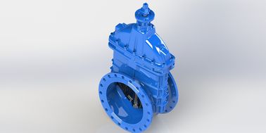 Resilient Seated Gate Valve FBE Coated / Non Rising Stem Tersedia dengan roda tangan