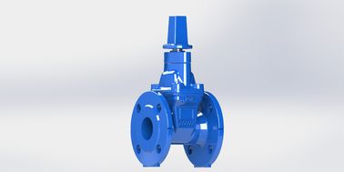 EN1074-2 FBE Lapisan Tipe Wedge Non Rising Stam Gate Valve DN600