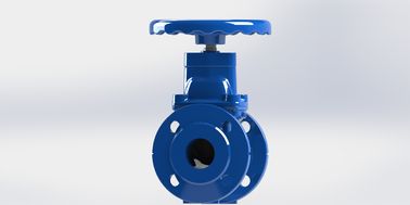 Soft Sealing Resilient Seated Gate Valve FBE Coating Handwheel atau Top Cap