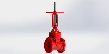 Klep gerbang jenis wedge EPDM dari besi elastis UL FM Disetujui
