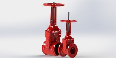 Klep gerbang jenis wedge EPDM dari besi elastis UL FM Disetujui