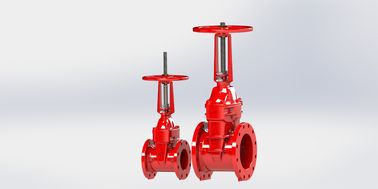 Klep gerbang jenis wedge EPDM dari besi elastis UL FM Disetujui