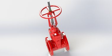Flanged Gate Valve Resient Seated Untuk Layanan Perlindungan Kebakaran