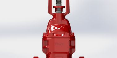 Tipe vertikal / dinding dipasang naik Stem Gate Valve yang digunakan dalam pemadam kebakaran