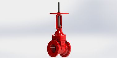 Tipe vertikal / dinding dipasang naik Stem Gate Valve yang digunakan dalam pemadam kebakaran