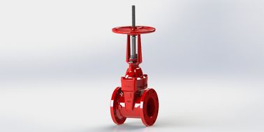 NRS Rising Stem Gate Valve Less dengan Operasi Torgue / Keuntungan Resistensi Abrasi