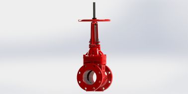 Outdoor Screw Yoke / NRS Type UL FM Gate Valve Untuk Layanan Perlindungan Kebakaran
