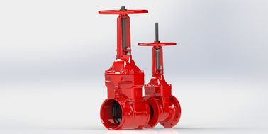 Epoxy Coated UL FM Gate Valve Resilient Seated Gate Valve untuk layanan pemadam kebakaran