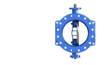 Low Torque Dovetail Double Eccentric Butterfly Valve Kedua Sisi Seal Perbaikan Online