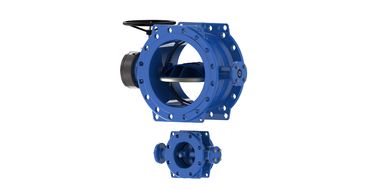 Low Torque Dovetail Double Eccentric Butterfly Valve Kedua Sisi Seal Perbaikan Online