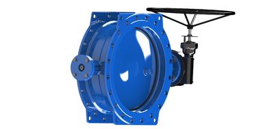 Stainless Steel Gear dioperasikan Klep Kupu-kupu untuk 1 - 72 Inch yang dapat diandalkan kontrol aliran