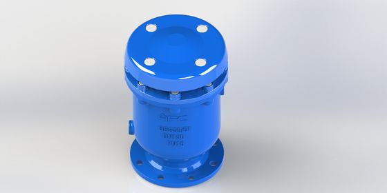 Kombinasi katup pelepasan udara dengan float stainless steel dan sambungan flange berujung untuk sistem tekanan PN10-16-25