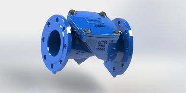 Epoxy dilapisi 40 Degree Incline Angle Check Valve Dengan Nylon Reinforcement Disc
