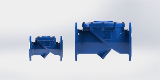 Katup Periksa Fleksibel Ayun Besi Ulet dengan Sambungan Flange dan Segel EPDM untuk Kontrol Saluran Pipa Industri