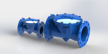 Air Limbah Kemiringan Duduktil Besi Badan Wafer Swing Check Valve Dengan Disc Karet