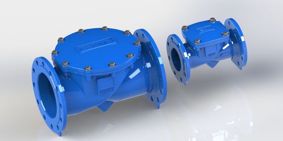 Katup Periksa Fleksibel Ayun Besi Ulet dengan Sambungan Flange dan Segel EPDM untuk Kontrol Saluran Pipa Industri