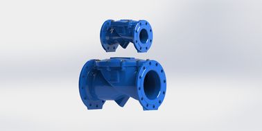 Air Limbah Kemiringan Duduktil Besi Badan Wafer Swing Check Valve Dengan Disc Karet