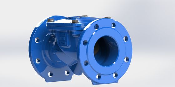 Katup Periksa Fleksibel Ayun Besi Ulet dengan Sambungan Flange dan Segel EPDM untuk Kontrol Saluran Pipa Industri