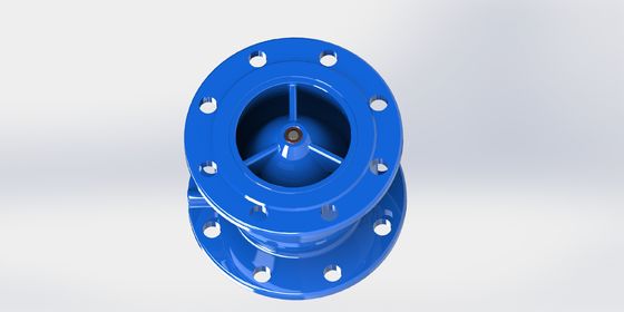 Flange End Connection Rubber Coated Disc Non Slam Check Valve yang dirancang untuk sistem tekanan PN10