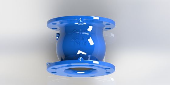 PN25 Tekanan Non-Slam Check Valve dengan konstruksi besi elastis dan sambungan ujung flange