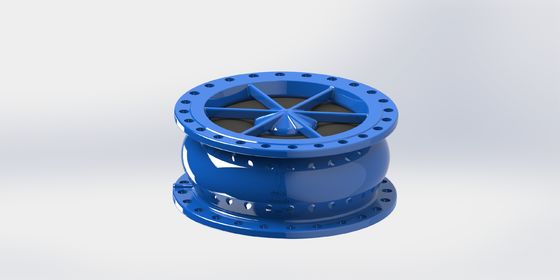 Flange End Connection Rubber Coated Disc Non Slam Check Valve yang dirancang untuk sistem tekanan PN10