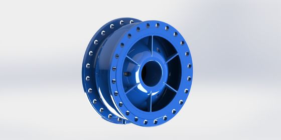 Flange End Connection Rubber Coated Disc Non Slam Check Valve yang dirancang untuk sistem tekanan PN10