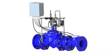 PN10 FBE dilapisi katup manajemen tekanan air dengan 24 VDC controller