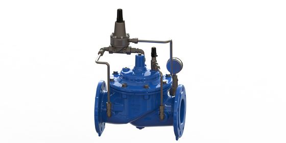 PN10 Klep Penjaga Tekanan Minimal dengan Sambungan Flange dan Konstruksi Besi Duktil untuk Penggunaan Industri