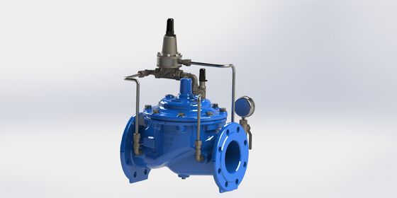 2-40 Inch Flanged Pressure Sustaining Valve dengan PN25 Tekanan Maksimum untuk Sistem Pengolahan Air