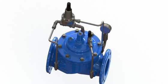 Katup penopang tekanan besi lentur dengan sambungan flange dan tekanan maksimum PN25