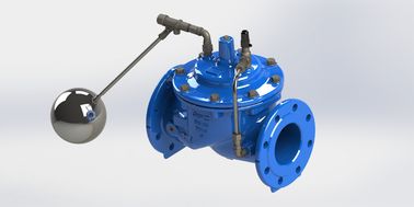 Modulasi Flanged Red Blue FBE Coated Float Control Valve