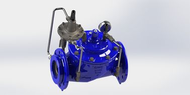PN25 EN1074-5 Standard Adjustable Hydraulic Flow Control Valve Dengan Penghias Baja Rostless