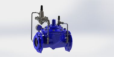 Katup Kontrol Aliran Pilot Baja Rinsing Nylon Memperkuat Diafragma