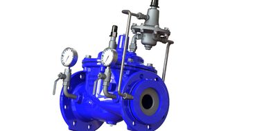 Blue Ral5005 EPDM Sealed A400 Flow Control Valve SS304 Pilot