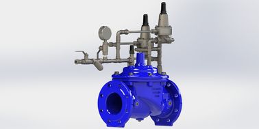 Nylon diperkuat gelombang Anticipating Valve Dalam Ral5005 Warna Untuk Pengendalian Aliran yang Tepat Dan Ketahanan