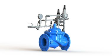 Blue Ductile Iron Anti Surge Control Valve Sebagai Safety Valve Nylon Diperkuat Diafragma