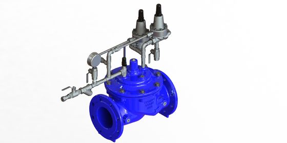 Katup Anti Surge dengan RAL5005 tahan lama dan diafragma penguatan nilon sesuai dengan standar EN1074-5