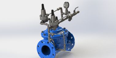 Nylon diperkuat gelombang Anticipating Valve Dalam Ral5005 Warna Untuk Pengendalian Aliran yang Tepat Dan Ketahanan