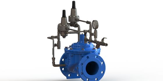 Katup Anti Surge dengan RAL5005 tahan lama dan diafragma penguatan nilon sesuai dengan standar EN1074-5