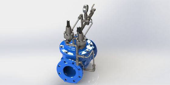 Katup Anti Surge dengan RAL5005 tahan lama dan diafragma penguatan nilon sesuai dengan standar EN1074-5