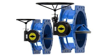 Duktil Iron Blue Double Eccentric Butterfly Valve Modulating / On Off tipe
