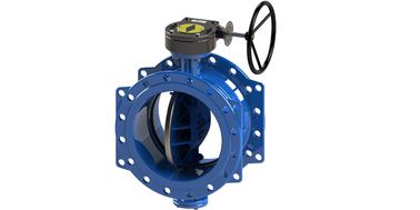 Duktil Iron Blue Double Eccentric Butterfly Valve Modulating / On Off tipe